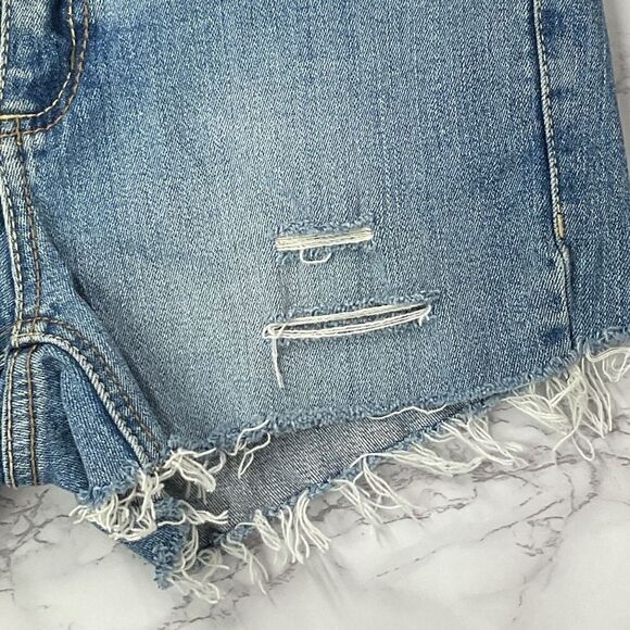 Tilt Blue Custom Cutoff Denim Jean Shorts 4 - Picture 2 of 4